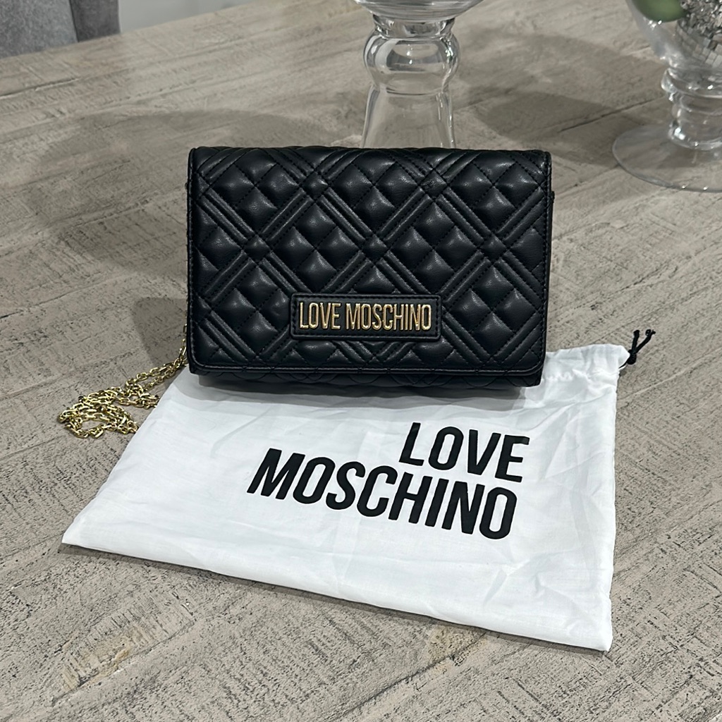 Love Moschino Black Quilted Women's Bag